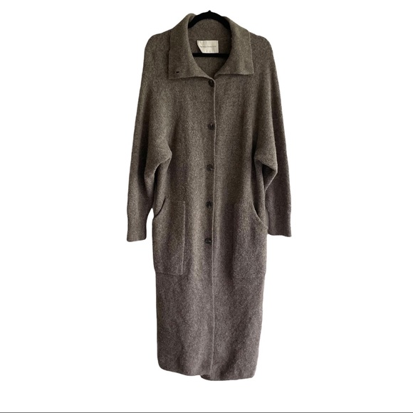 Aritzia Sweaters - ARITZIA Babaton Button Front Long Sleeve Long Cardigan Sweater Jacket Brown S